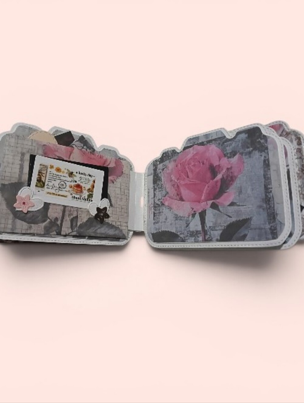 Handmade Camera-Shaped Medium Scrapbook Album - Picture 3 of 6
